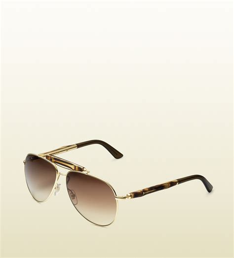 gucci bamboo aviator sunglasses|Gucci aviator sunglasses on sale.